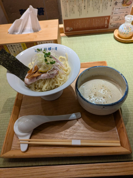 「牡蠣つけ麺」@らぁ麺 牡蠣と貝の写真