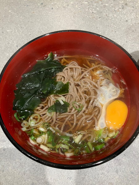 「月見そば」@名代 江戸一の写真