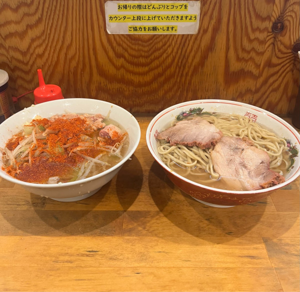 「大ラーメン 1000円 麺増し 100円 ニンニク 脂」@ラーメン二郎 前橋千代田町店の写真
