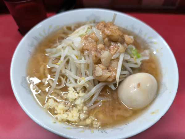「小ラーメン＋味玉」@ラーメン二郎 環七一之江店の写真