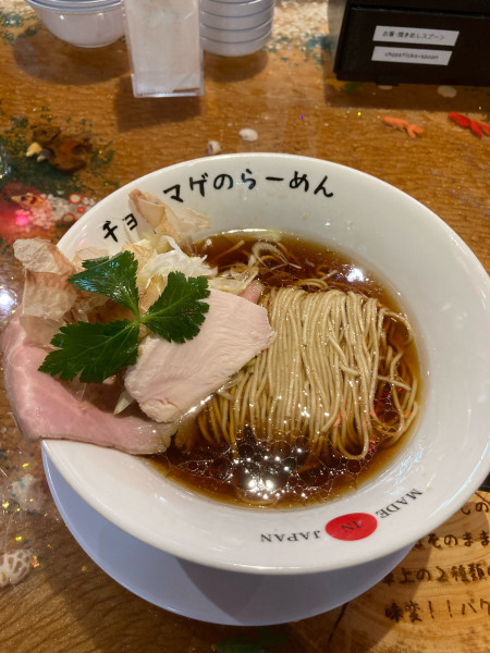 「らーめん壱（醤油）（８９０円）」@らーめん チョンマゲ 大阪梅田店の写真