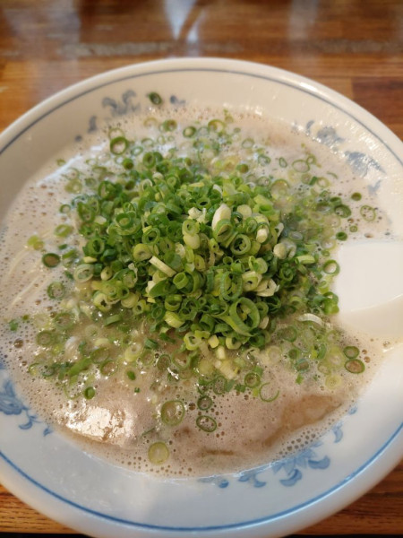 「ねぎラーメン＋替え玉＋ライス」@博多ラーメン ばりこての写真