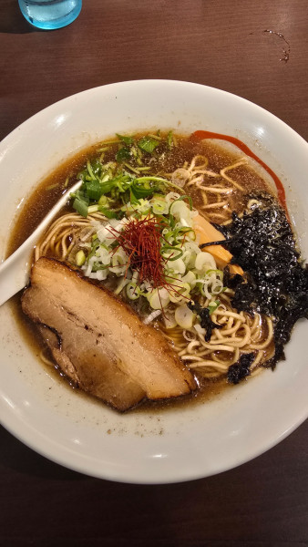 「さば醤油らーめん　1000円」@らーめん酒場 福籠 飯塚町店の写真