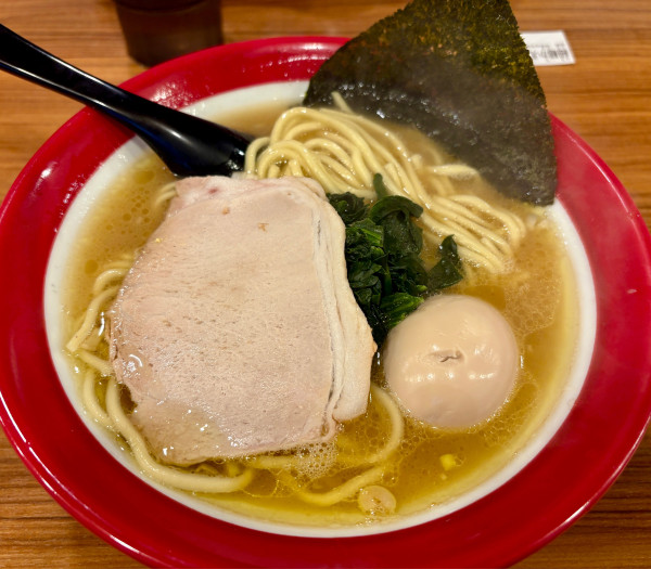 「太麺＋味玉＋替玉（細麺）」@百麺 世田谷店の写真