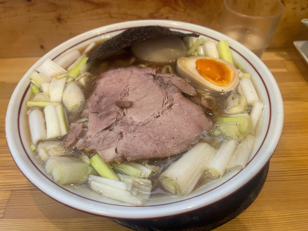 「チャー1味玉中華そば　ネギ多め」@中華そば 葉山の写真