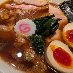 生姜しょうゆ肉盛(小)・半熟味玉増し