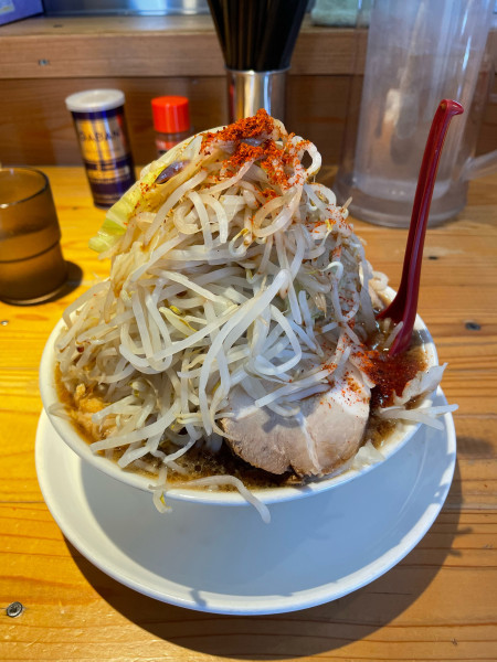 「チャーシュー野菜大盛りニンニク大盛り」@麺屋 本日も晴天ですの写真