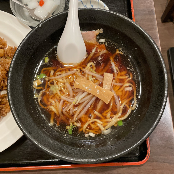 「半ラーメン」@東北餃子房 茅場町店の写真