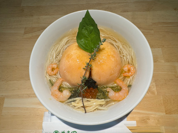 「冷製桃のらぁ麺」@麺処 やま田の写真