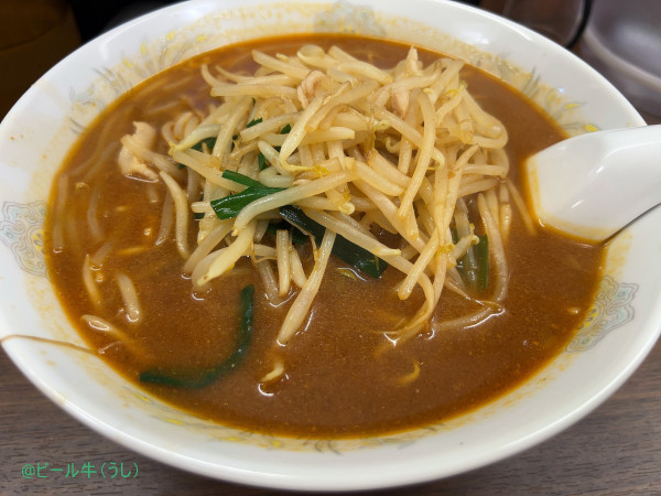 「ミソらーめん(800円)、餃子３個(350円)」@珍來 川口店の写真