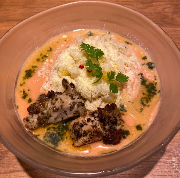 「【限定】ハーブ香る冷製トマトヌードル」@鶏ポタラーメン THANK 蒲田店の写真