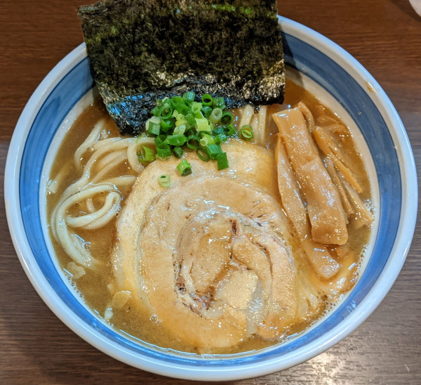 「あっさり和風中華そば 950円+中盛 30円」@中華そば・つけそば 浜屋の写真