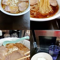 『チャーシュー麺 大盛+タマネギ別皿(￥1100+150)』
