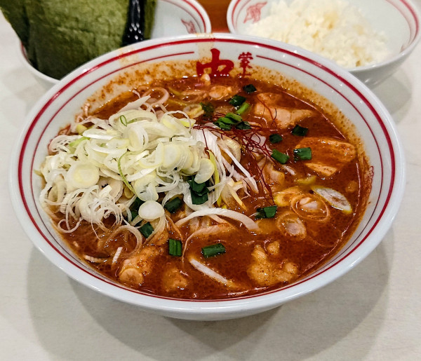 「北極プルプル+ライス+のり+ネギ」@蒙古タンメン 中本 渋谷店の写真