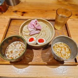つけ汁2種 味玉つけ麺