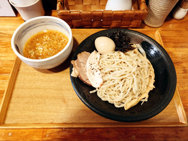 「背脂豚出汁つけそば+味玉」@中華蕎麦 はざまの写真