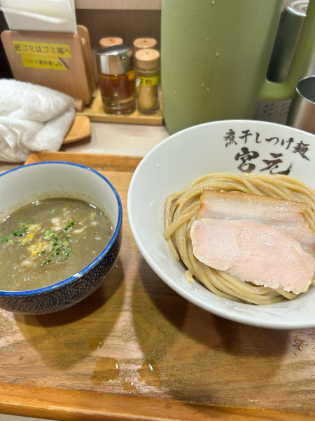 「極濃煮干しつけ麺　1080円」@煮干しつけ麺 宮元の写真