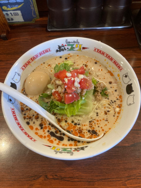 「冷やしたんたんめん　ラーパス　味玉」@らぁ〜めん ぶぃスリーの写真