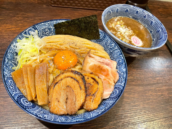 「つけ麵 中＋釜玉＋和玉」@麺処はなぶさの写真