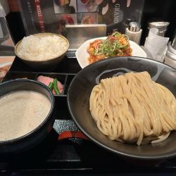 鶏とろみつけ麺＋油淋鶏