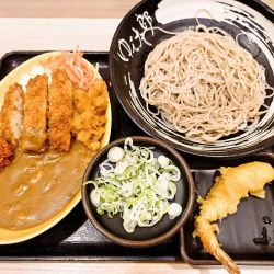 ミニカレーセット(冷)+海老天