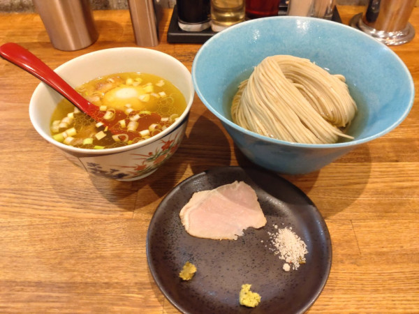「昆布水つけ麺塩　中盛」@麺処 青野の写真
