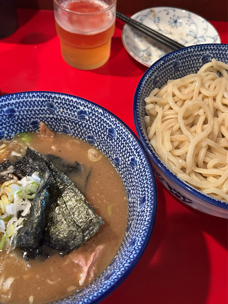 「つけ麺　メンマ　瓶ビール」@自家製中華そば 勢得の写真