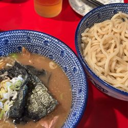 つけ麺　メンマ　瓶ビール