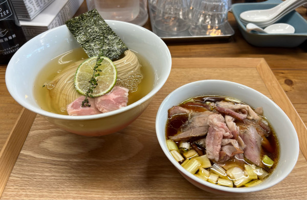 「昆布水つけ麺醤油　肉ちょいマシ」@YOKOKURA STOREHOUSEの写真