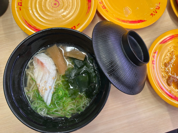 「鯛だし塩ラーメン(390¥)」@スシロー 鎌倉店の写真