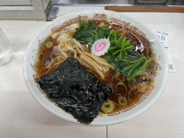 「青島ラーメン　ほうれん草100」@青島食堂 秋葉原店の写真