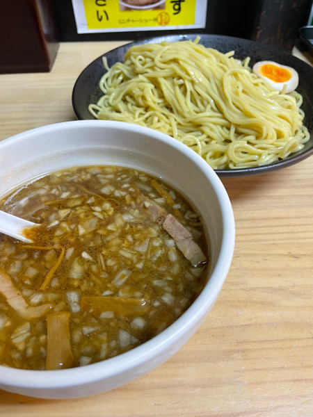 「つけ麺大盛」@元祖敏々亭 びんびん 西八王子店の写真