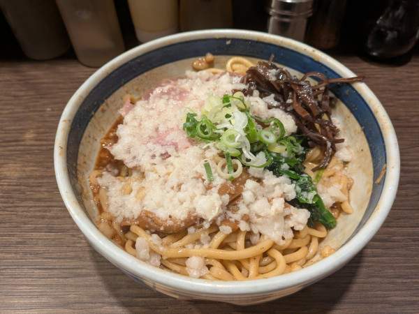 「背脂油そば 300g」@油カダブラの写真