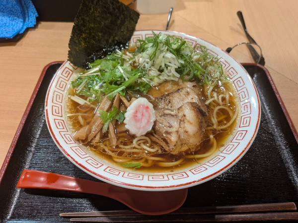 「中華そば＋ネギ」@汁麺屋 胡座の写真