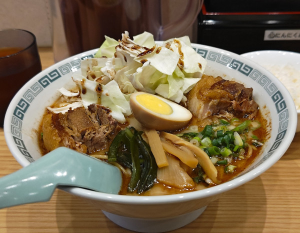 「太肉麺+半ライス」@桂花ラーメン 御徒町店の写真