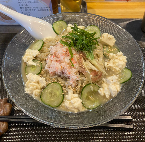 「[9月限定] 紅ずわい蟹の冷や汁そば￥1000」@Ramen&Bistro Crab Clubの写真
