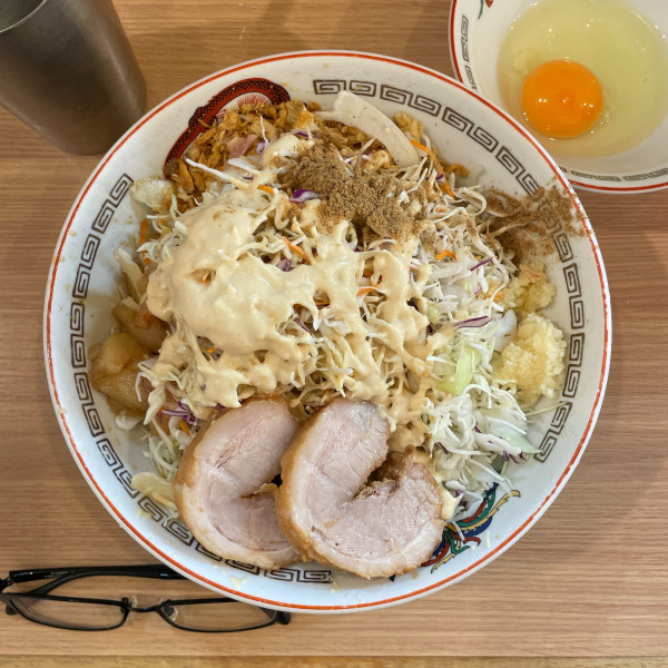 「ミニ冷やし中華 豚2枚」@豚山 蒲田店の写真