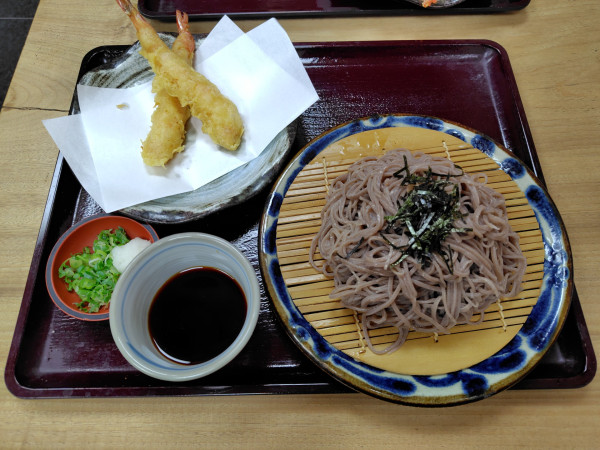 「天ざるそば1050円」@吾妻そばの写真