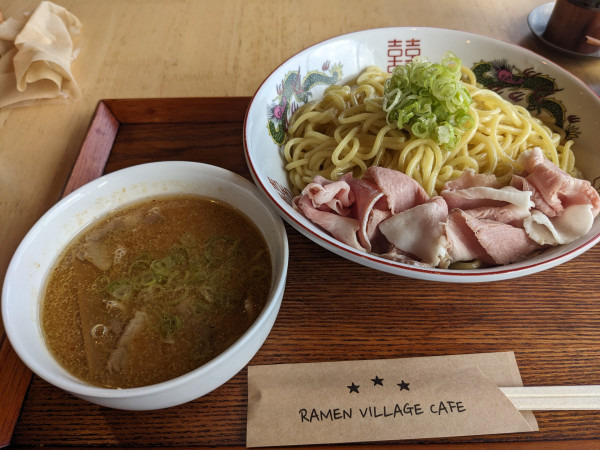 「味噌つけ麺（並盛・あつもり）」@RAMEN VILLAGE CAFEの写真