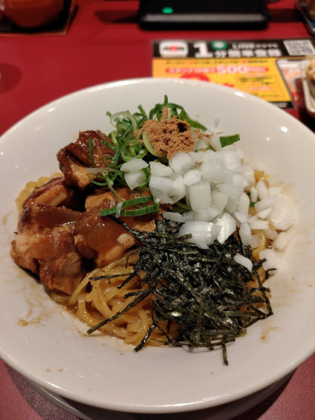 「熟成醤油　油そば」@丸源ラーメン 大泉学園店の写真