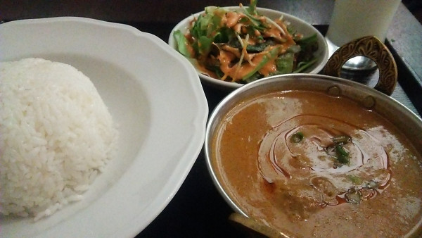「ランチ 1カレーセット マトンカレー 980円」@タンドリーパレス 小石川店の写真