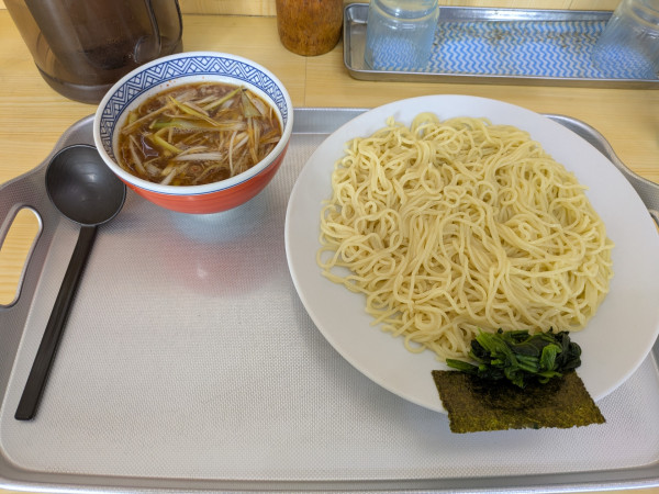 「あとひきネギつけ麺1050円+中盛100円」@あとひきラーメン 田野本店の写真