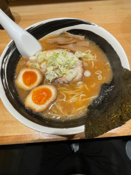 「時光ラーメン（麺大盛）+味玉」@麺屋 時光の写真