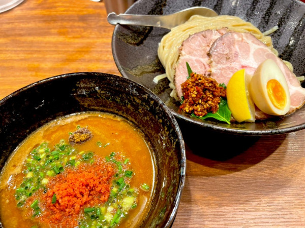 「限定　濃厚えびつけ麺＋出汁茶漬け」@つけめんTETSU 壱の木戸 水戸店の写真