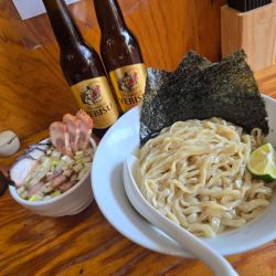 チャーシュー昆布水つけ麺•醤油