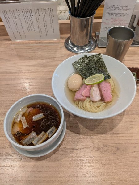 「特製昆布水つけ麺（醤油）」@麺処 にし尾の写真