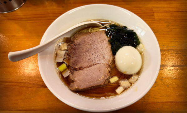 「味玉付き煮干中華ソバ＋和え玉」@煮干中華ソバ イチカワの写真