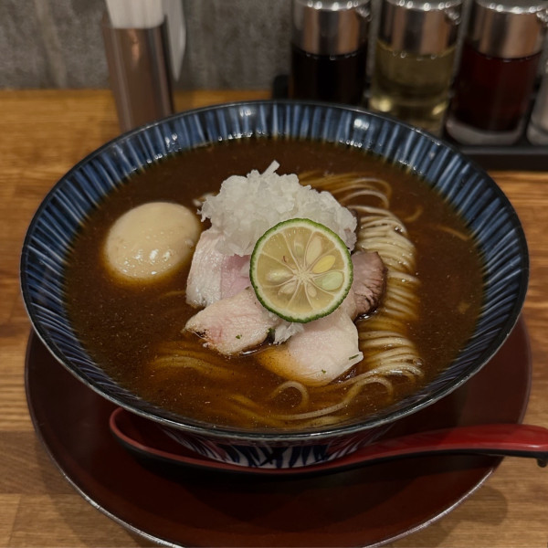 「重ね秋刀魚そば」@麺処 青野の写真