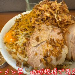 【限定】カレー汁なし・並・ヤサイマシアブラ(1250円)