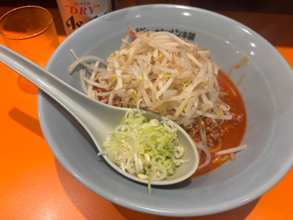 「アサヒスーパードライ中瓶〜まぜタン」@元祖ニュータンタンメン本舗 武蔵小山店の写真